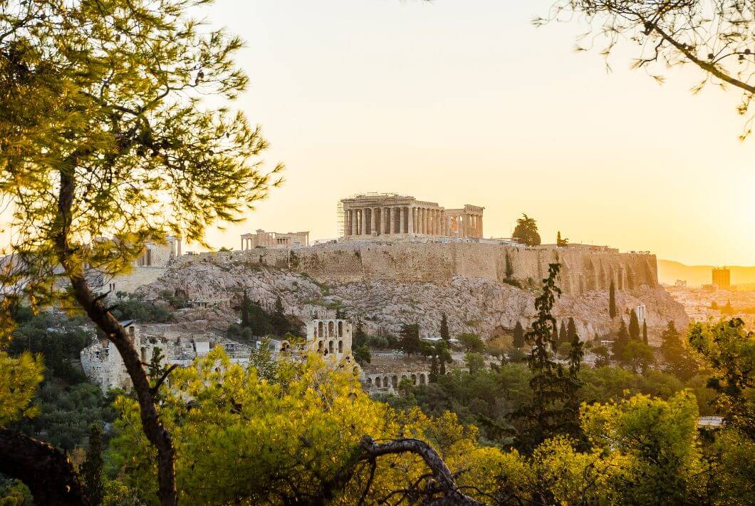 Athens, Sunset, Acropolis