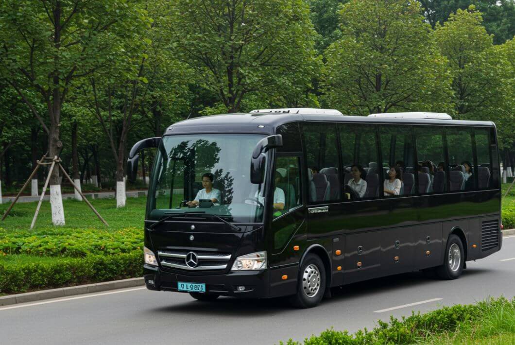 Privater Premium-Bus-Miettransferservice am Flughafen Chengdu Tianfu