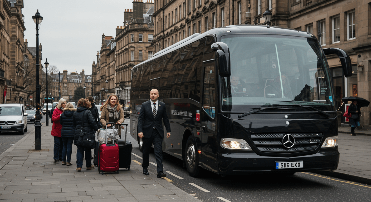 Group Transfers Bus Hire in Edinburgh with The Best Pickup Service