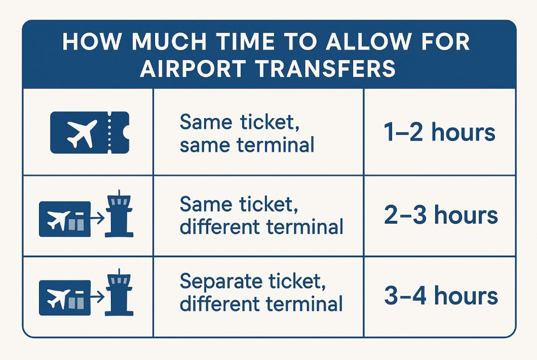 <b>How Much Time to Allow for Airport Transfers</b>