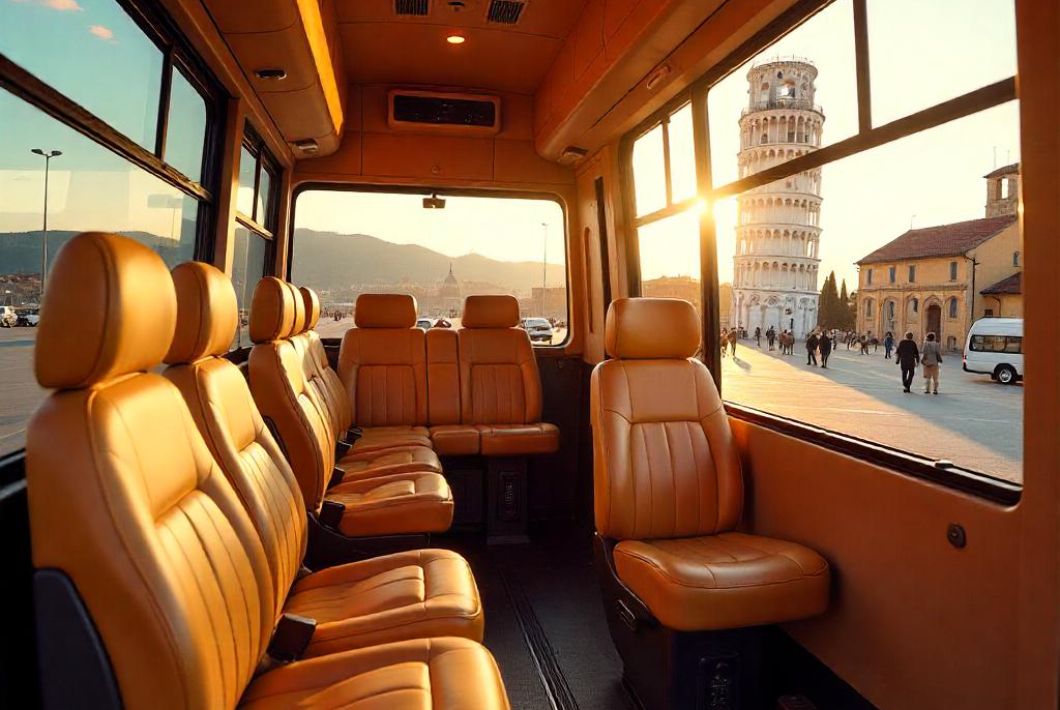<b>Trasferimenti di gruppo in autobus dall'aeroporto di Pisa</b>
