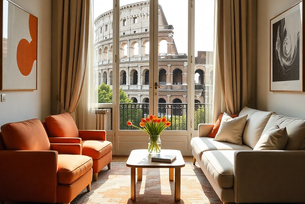 <b>Rome Holiday Home near Spanish Steps & Trevi Views</b>