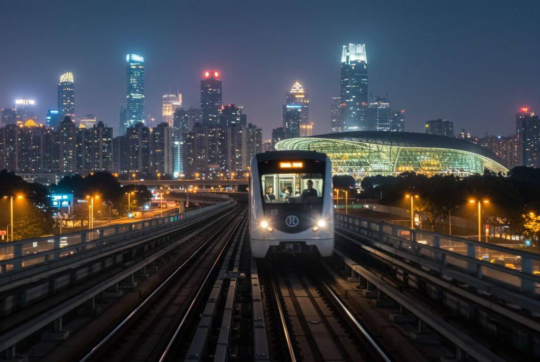 Metro Line 3 from Guangzhou CAN Airport to Canton Fair