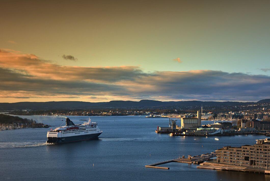 Oslo, Ciudad, Puesta de sol