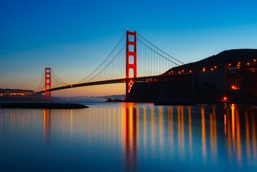 Panorama, Golden gate bridge, baie de San Francisco