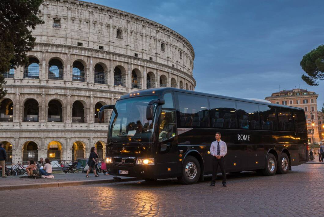 <b>Rome Airport Bus Transfers for Families and Tour Groups</b>