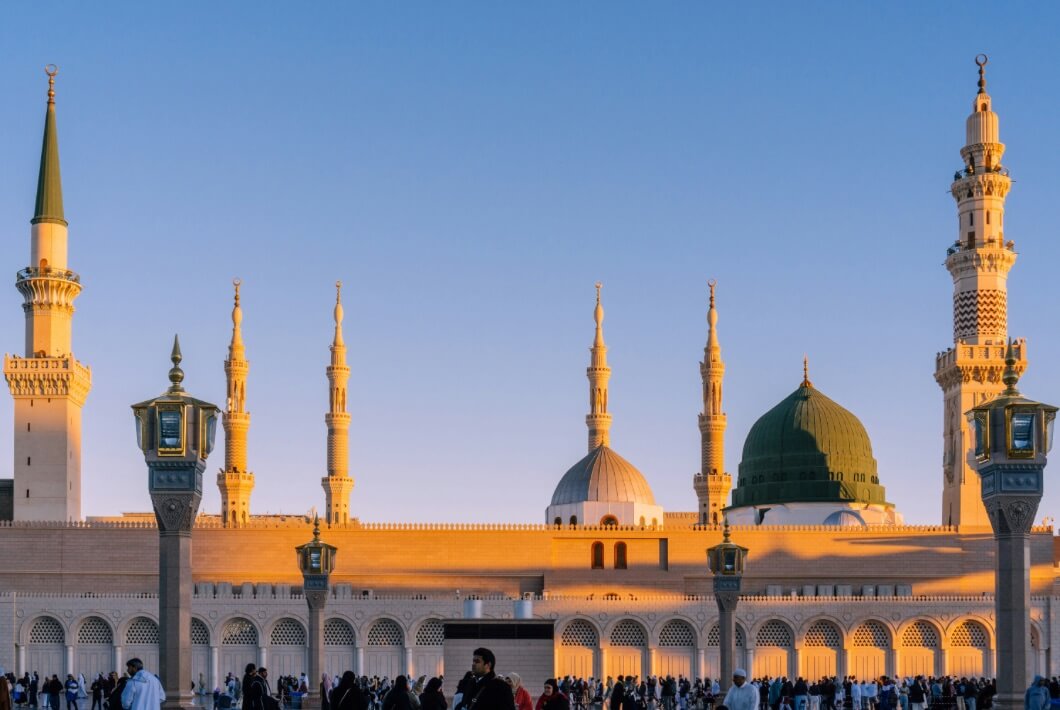 Photo by Sulthan Auliya via Unsplash. Masjid Al-Nabawi.