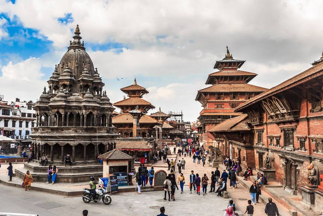 Temple, Palais, place Durbar à Katmandou