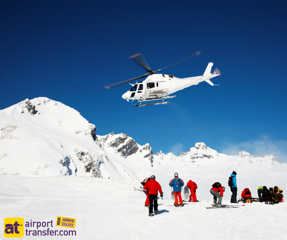 Traslados en helicóptero por los Alpes